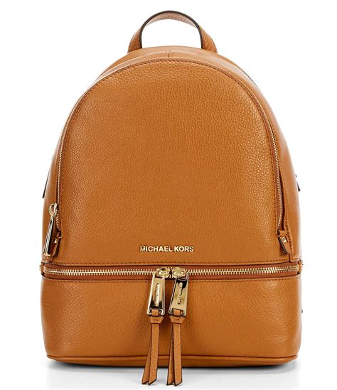 ichael michael kors rhea zip leather backpack medium|Michael Kors rhea.